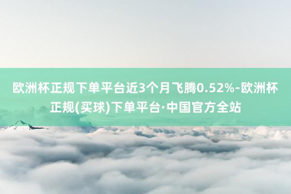 欧洲杯正规下单平台近3个月飞腾0.52%-欧洲杯正规(买球)下单平台·中国官方全站