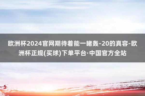 欧洲杯2024官网期待着能一睹轰-20的真容-欧洲杯正规(买球)下单平台·中国官方全站