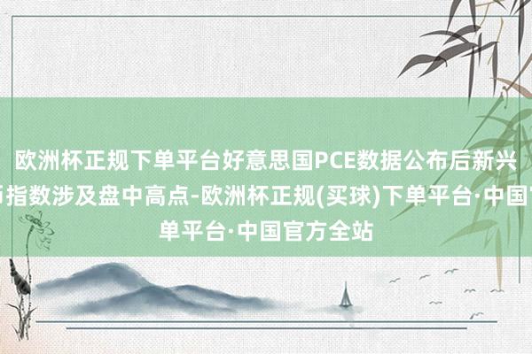 欧洲杯正规下单平台好意思国PCE数据公布后新兴市集货币指数涉及盘中高点-欧洲杯正规(买球)下单平台·中国官方全站